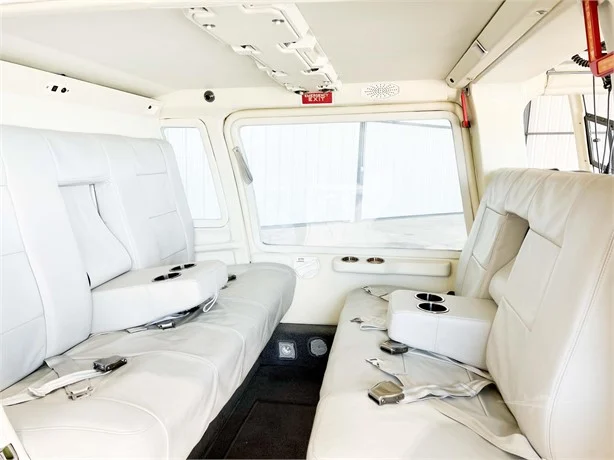 Luxury helicopter interior seating